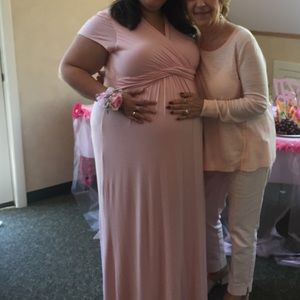 Pinkblush plus size maternity dress